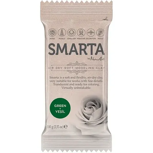 Пластика самозастигаюча Smarta Зелена 100 г - фото 1