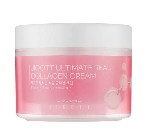 Крем для лица Коллаген Ultimate Real Collagen Cream Jigott 150 мл - фото 1