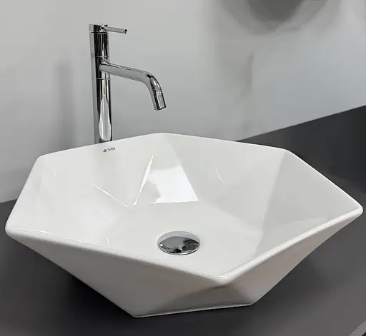 Умивальник VBI Rocazzo white накладний VBI-012624, Білий - фото 4