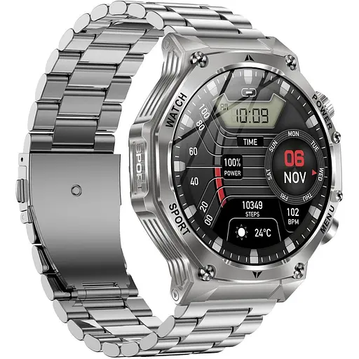 Смарт-часы Uwatch Smart Surf X Pro Steel 2 ремешки серебристые (3382) - фото 3