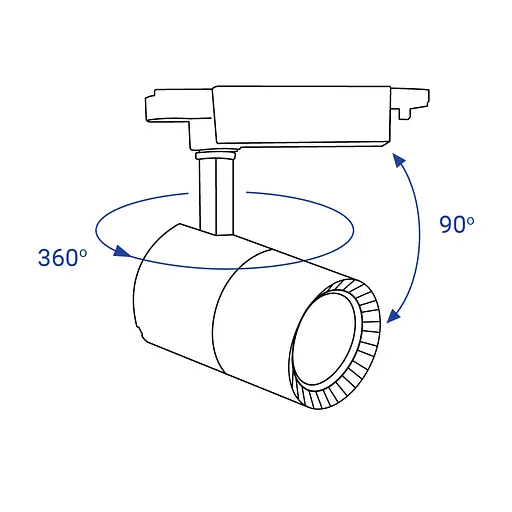 Світлодіодний трековий світильник Feron AL103 40Вт 4000K чорний - фото 2