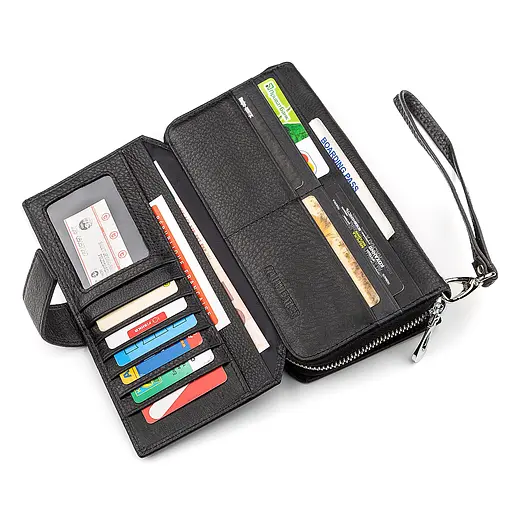 Мужской кожаный кошелек (ST128) ST Leather 10.5х20х3.5 см acs0015166 - фото 5