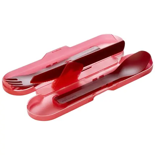 Набір приборів для їжі Humangear GoBites Trio Red (1054-022.0082) - фото 1