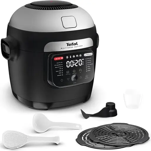 Аерофритюрниця Tefal 2в1 Multicook Actifry MY741CF1, 6 л Чорний 1334Вт - фото 3