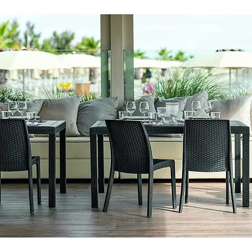 Стілець садовий пластиковий Bica Verona графіт - фото 7