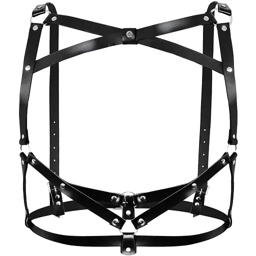 Женская кожаная портупея Art of Sex - Leather SHeron XS-M, черная