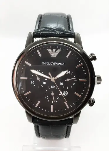 Наручний годинник чоловічий No Brand Emporio Armani Чорний (IBW630B) - фото 2