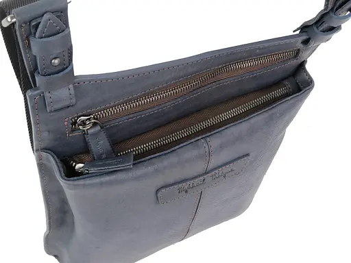 Мужская кожаная сумка Mykhail Ikhtyar 24х26х3 см sum0023017 - фото 6