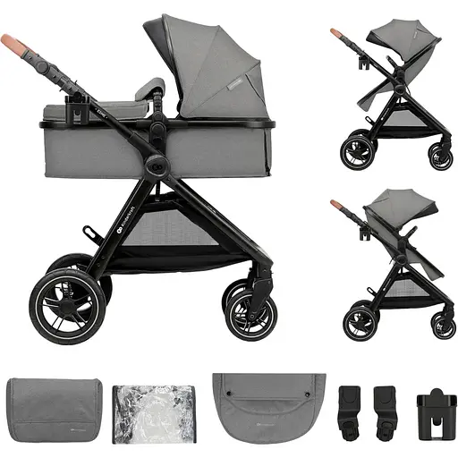 Універсальна коляска 2 в 1 Kinderkraft Esme Grey (KSESME00GRY2000)