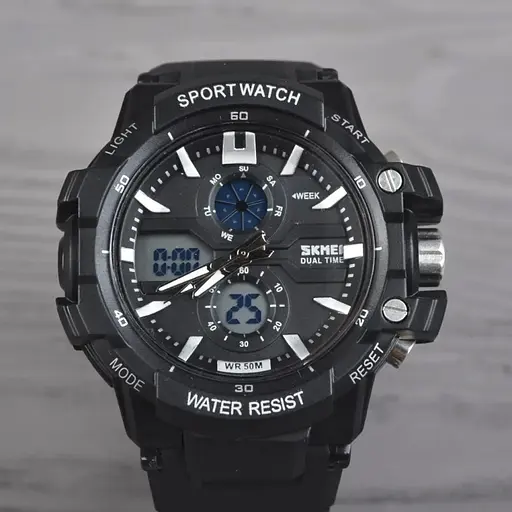 Часы наручные Skmei 0990 Black, 0990BK (17099) - фото 2