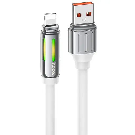 Дата кабель Hoco U136 Prize USB to Lightning 2.4A (1.2m) White