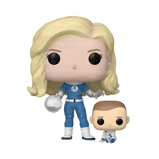 Набір ігрових фігурок Funko POP! серії Фантастична 4: Перші кроки - Невидима жінка й Франклін - фото 2