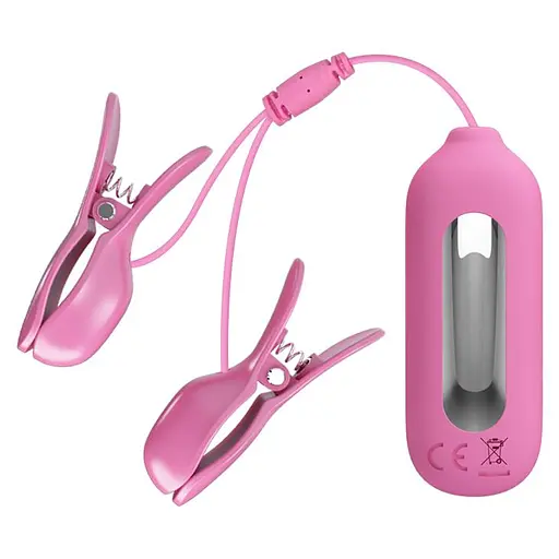 Затискачі для сосків Pretty Love Nipple Clips Romantic Wawe II рожевий - фото 7