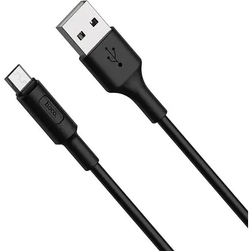 Кабель Hoco X25 USB to Micro 2A 1 м PVC PVC разъемы черный