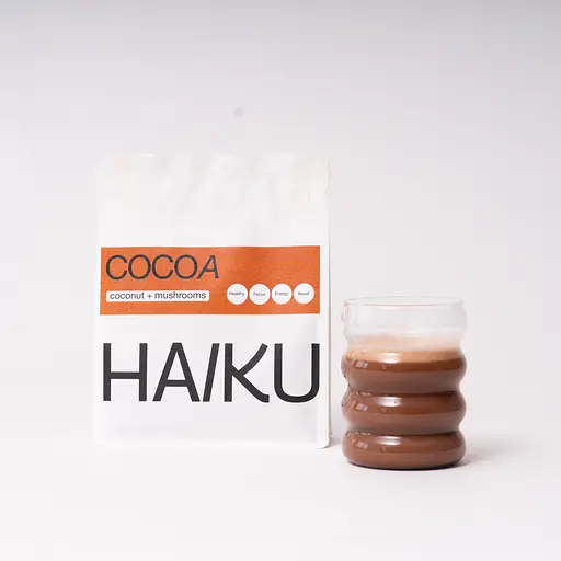 Какао Haiku с кокосовым молоком и экстрактом грибов (рейши, чага, ежевик гребенчатый) - фото 1