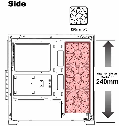 Корпус AZZA NEPTUN 491 (CSAZ-491), блок питания не входит в комплект, б/у - фото 11