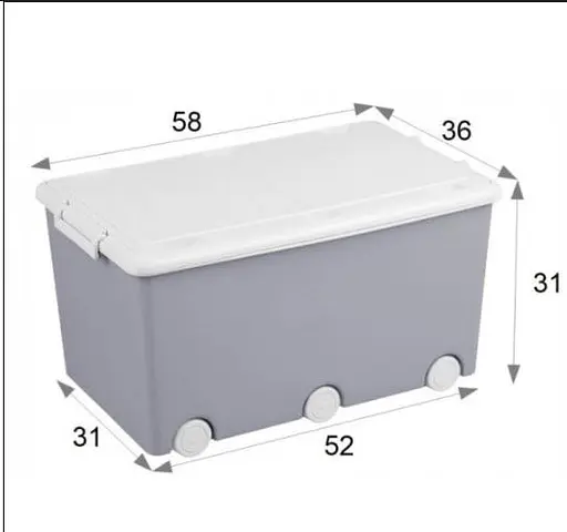 Контейнер для игрушек Tega Baby gray white - фото 2