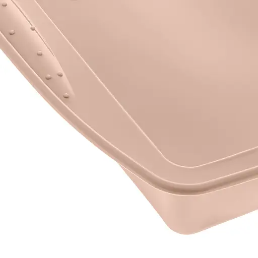 Квадратна силіконова форма для аерогрилю, духовки та мультипечі 24,5*26,5 см, Kitchen Master Бежевий 87450 - фото 10