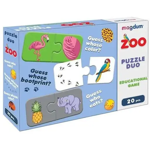 Гра настільна розвиваюча Magdum Парочки Зоопарк ME5032-11 EN (4820215153676) - фото 1