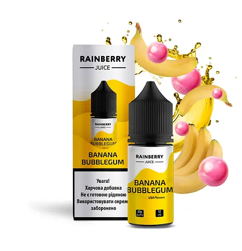 Набор компонентов для самозамеса солевой заправки Flavorlab Rainberry Juice 30 мл Banana Bubblegum Банан Жвачка, 0-50 мг (17680) - фото 2