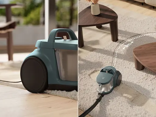 Пылесос Electrolux контейнерный 850 Вт HEPA12 3 насадки зеленый - фото 4