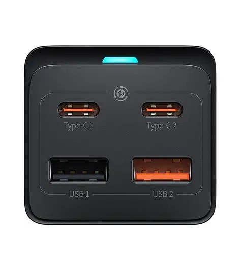 Зарядний пристрій Baseus 65 W GaN3 Pro (PSZM000901 ) + кабель чорний - фото 4
