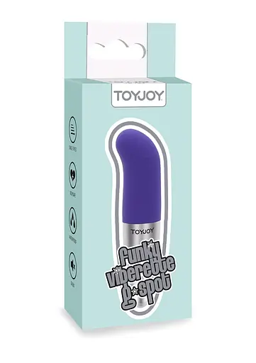 Міні-вібратор ToyJoy Viberette G-Spot 12 см (фіолетовий) - фото 4