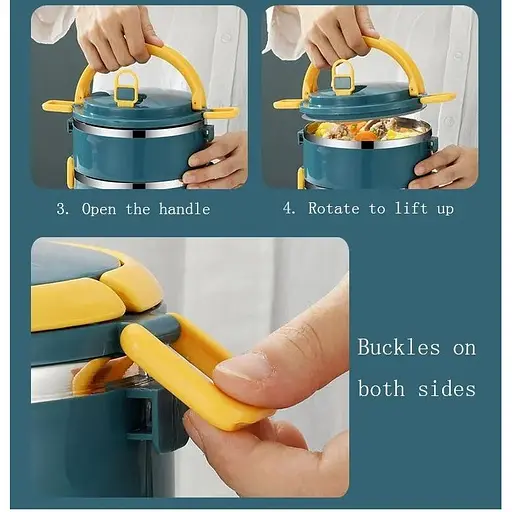 Термос для їжі - ланчбокс Food Box Kids 1,5 л харчовий термос з контейнером - фото 8