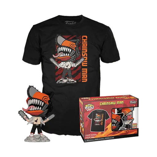 Фігурка Funko Pop Людина-бензопила Денджі з футболкою Chainsaw Man Denji 10 см FP CM TD 1804