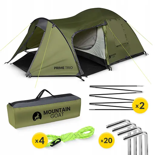 Намет туристичний Mountain Goat Prime Trio 3-місний Olive (P-5905973406574) - фото 5