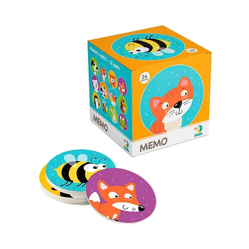 Настільна гра-мемо "Тварини" DoDo Toys 300145, 24 фішки із зображенням - фото 2