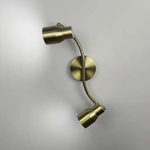 Латунний світильник із 2-ма регульованими плафонами | Арт. 52039/2 TBS | Line F - фото 2