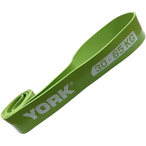 Резинка для фитнеса York Fitness 30-65кг - 2080x65x4,5 мм, салатовый