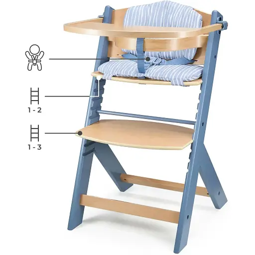 Стульчик для кормления с подушкой Kinderkraft Enock Nordic Breeze (KHENOC00NOR0000) - фото 6