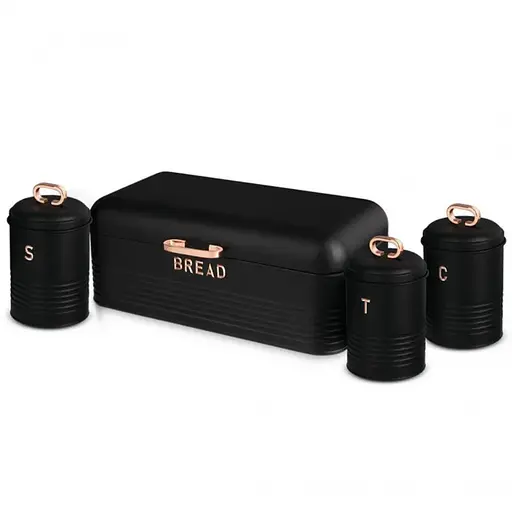 Хлебница с 3 баночками для специй Berlinger Haus Black Rose Collection (BH-6753)