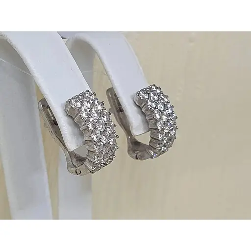 Серебряные серьги Qvaliz с фианитами. 90200080 - фото 2