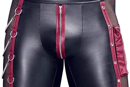 Чоловічі шорти Nek M (чорний з червоним) - фото 5