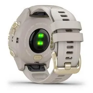Спортивные часы Garmin Descent Mk2S Light Gold with Light Sand Silicone Band (010-02403-01) - фото 3