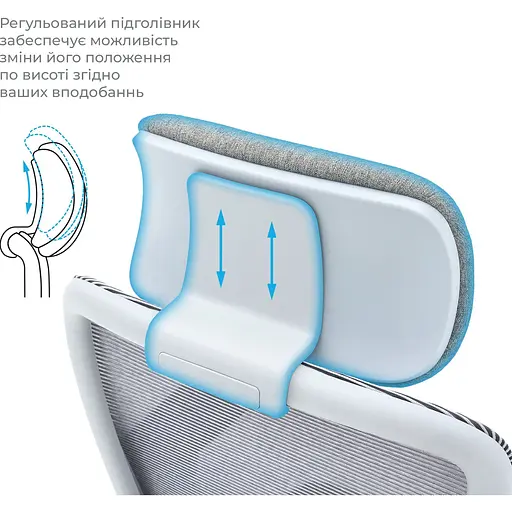 Офісне крісло OfficePro Wave OC599-G-G-G Gray [148649] - фото 9