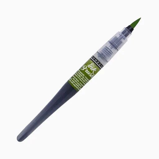 Ручка-кисть с чернилами Sennelier Ink Brush, Оливково-зеленый (Olive Green)
