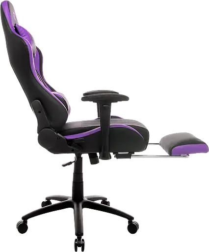 Геймерское кресло GT Racer черное с фиолетовым (X-2534-F Black/Violet) - фото 5