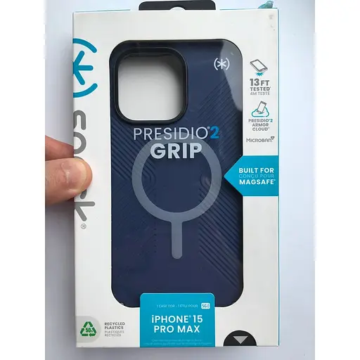 Оригінальний протиударний чохол Speck Presidio2 Grip MagSafe для Iphone 15 Pro Max (6.7") Coastal Blue 150575-3206 - фото 3