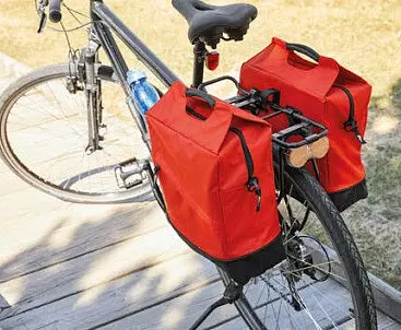 Велосипедная сумка Crivit Sports на багажник с дождевиком 18L Сrivit красная sum0028923 - фото 5