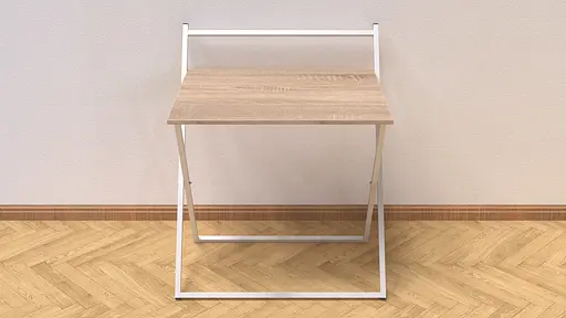 Стол трансформер Компакт 3 750x790x720 Белый металл ДСП Дуб Сонома 16 мм FRD-104686 - фото 4