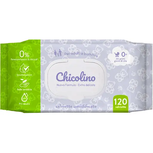 Набор влажных салфеток для детей Chicolino 240 шт. (2 уп. х 120 шт.) - фото 2