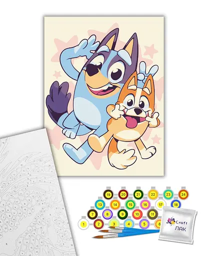 Набор для росписи ArtCraft Пес Блуи 30 x 40 см (15588-AC) - фото 2