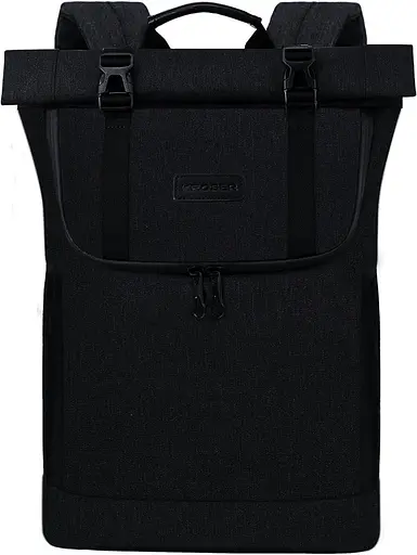 Офисный рюкзак с отделением для ноутбука 15,6 Roll Top черный Kroser sum0028812 - фото 2