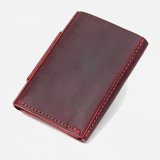 Кожаное женское портмоне Grande Pelle 8х10х1 см acs0027537 - фото 2