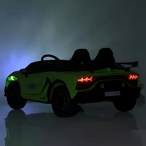 Електромобіль дитячий Bambi Lamborghini M 6026EBLR5 два мотори м'які колеса шкіряне сидіння - фото 4