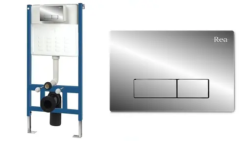 Кнопка змиву для інсталяції Rea H хром REA-E5691, Хром - фото 2